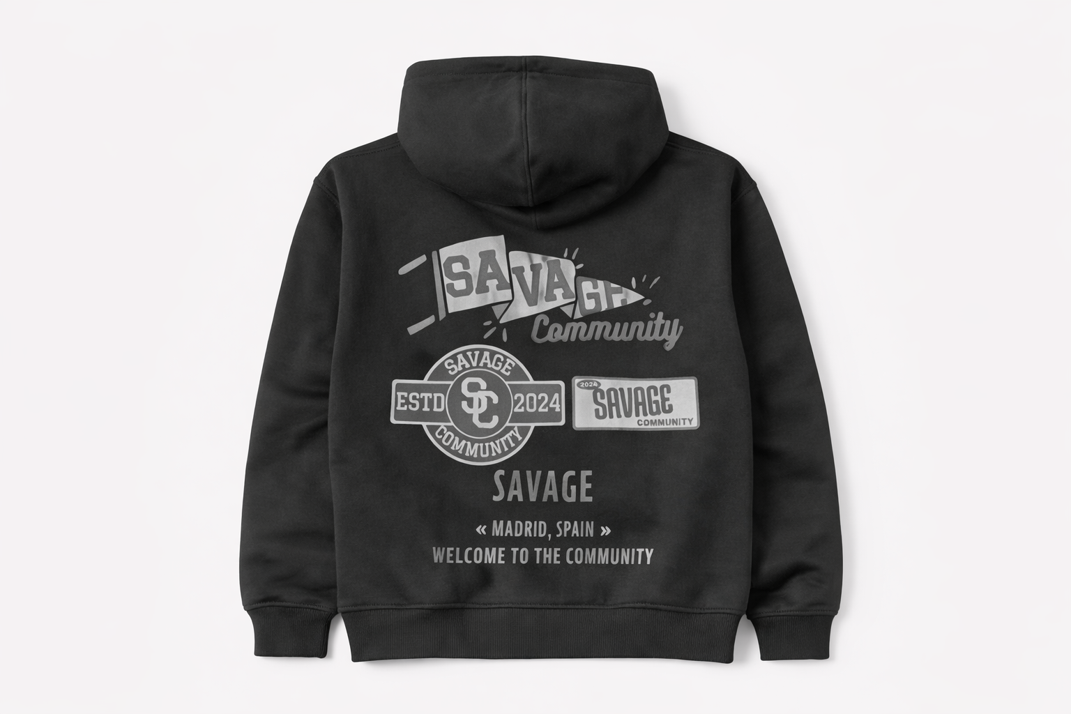 Fraternity Hoodie Black